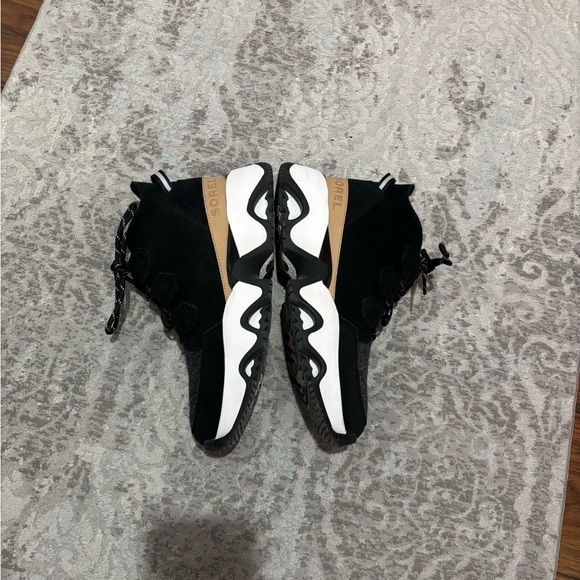 Sorel Kinetic Impact Caribou Waterproof Black Tan Boots - Picture 10 of 11